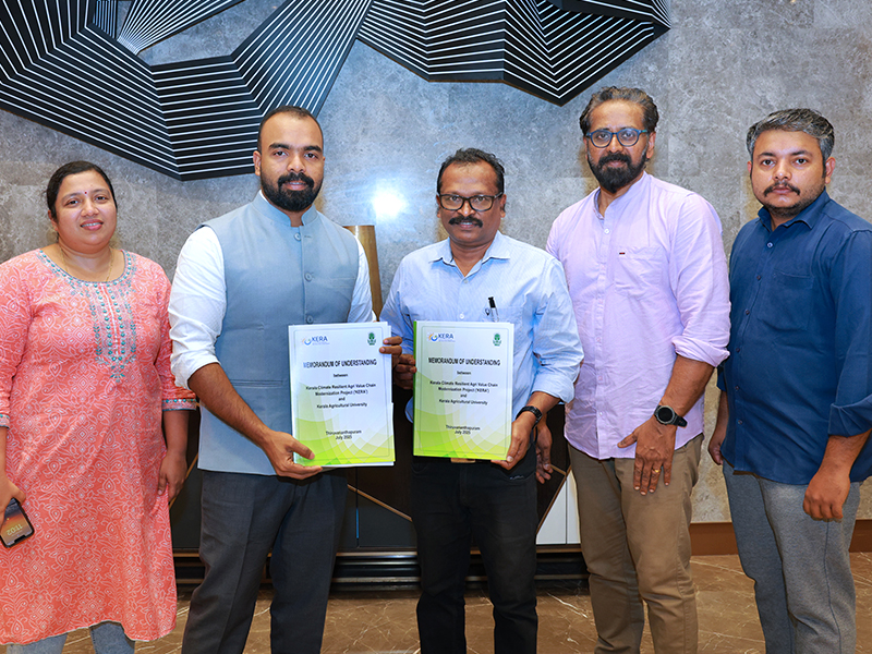 KERA and Kerala Agricultural University sign MoU to develop climate-smart agriculture